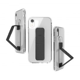 【取扱終了製品】clckr CLEAR GRIPCASE Foundation iPhone XR Clear/Black〔クリッカー〕