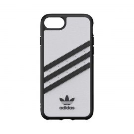 【取扱終了製品】[au+1 Collection Select] adidas Originals SAMBA Case iPhone SE（第2世代） White/Black〔アディダス〕