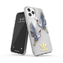 adidas Originals Clear Case CNY iPhone 11 Pro Blue/Gold〔アディダス〕