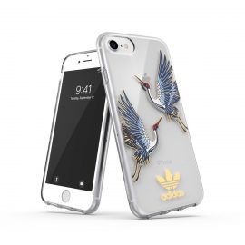 【取扱終了製品】adidas Originals Clear Case CNY iPhone 8 Blue/Gold〔アディダス〕