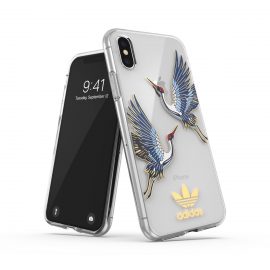 adidas Originals Clear Case CNY iPhone XS Blue/Gold〔アディダス〕