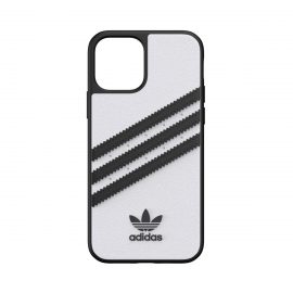 【取扱終了製品】[au+1 Collection Select] adidas Originals SAMBA Case for iPhone 12 White/Black〔アディダス〕