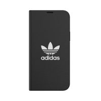 【取扱終了製品】[au+1 Collection Select] adidas Originals iCONIC BookCase for iPhone 12 black〔アディダス〕