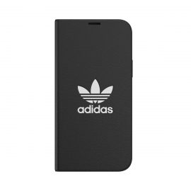 【取扱終了製品】[au+1 Collection Select] adidas Originals iCONIC BookCase for iPhone 12 black〔アディダス〕