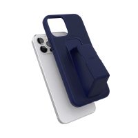 【取扱終了製品】clckr GRIPCASE Saffiano iPhone 12 / iPhone 12 Pro Navy Blue〔クリッカー〕