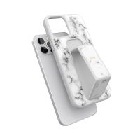 【取扱終了製品】clckr GRIPCASE Marble iPhone 12 / iPhone 12 Pro White Marble〔クリッカー〕
