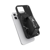 【取扱終了製品】clckr GRIPCASE Marble iPhone 12 / iPhone 12 Pro Marble Black〔クリッカー〕