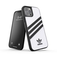 【取扱終了製品】adidas Originals SAMBA FW20 iPhone 12 / iPhone 12 Pro White/Black〔アディダス〕
