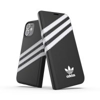 【取扱終了製品】adidas Originals Booklet Case SAMBA FW20 iPhone 12 mini Black/White〔アディダス〕