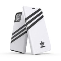 【取扱終了製品】adidas Originals Booklet Case SAMBA FW20 iPhone 12 / iPhone 12 Pro White/Black〔アディダス〕