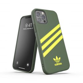 【取扱終了製品】adidas Originals SAMBA FW20 iPhone 12 / iPhone 12 Pro Wild Pine/Acid Yellow〔アディダス〕