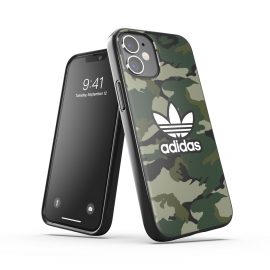 【取扱終了製品】adidas Originals Snap Case Graphic AOP FW20 iPhone 12 mini Black/Night Cargo〔アディダス〕