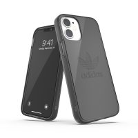 【取扱終了製品】adidas Originals Protective Clear Case FW20 iPhone 12 mini Smokey Black〔アディダス〕