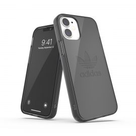 【取扱終了製品】adidas Originals Protective Clear Case FW20 iPhone 12 mini Smokey Black〔アディダス〕