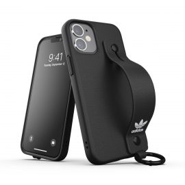 【取扱終了製品】adidas Originals Hand Strap Case FW20 iPhone 12 mini Black〔アディダス〕