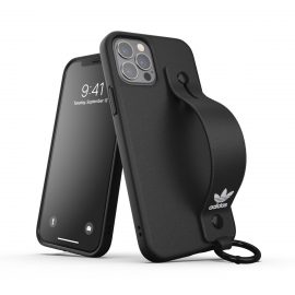 【取扱終了製品】adidas Originals Hand Strap Case FW20 iPhone 12 / iPhone 12 Pro Black〔アディダス〕