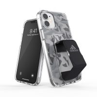 adidas Performance Clear Grip Case FW20 iPhone 12 mini Grey/Black〔アディダス〕