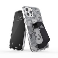 【取扱終了製品】adidas Performance Clear Grip Case FW20 iPhone 12 Pro Max Grey/Black〔アディダス〕