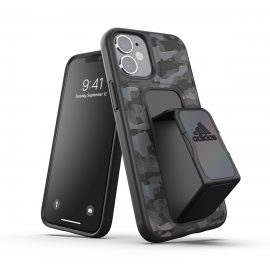 【取扱終了製品】adidas Performance Grip case CAMO FW20 iPhone 12 mini Black〔アディダス〕