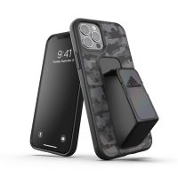 【取扱終了製品】adidas Performance Grip case CAMO FW20 iPhone 12 / iPhone 12 Pro Black〔アディダス〕