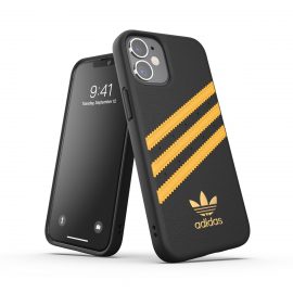 【取扱終了製品】adidas Originals SAMBA FW20 iPhone 12 mini Black /Gold〔アディダス〕