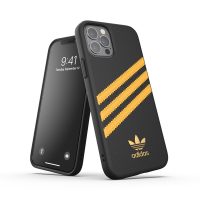 【取扱終了製品】adidas Originals SAMBA FW20 iPhone 12 / iPhone 12 Pro Black/Gold〔アディダス〕