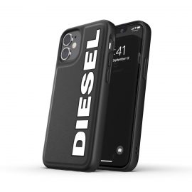 【取扱終了製品】DIESEL Moulded Case Core 1 FW20 iPhone 12 mini Black/White〔ディーゼル〕