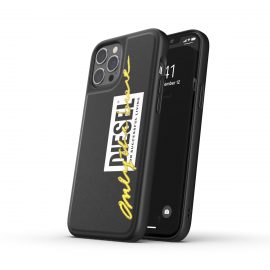 【取扱終了製品】DIESEL Moulded Case Core FW20 iPhone 12 Pro Max Black/Lime〔ディーゼル〕