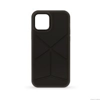 【取扱終了製品】[au+1 Collection Select] PIPETTO Origami SnapCase for iPhone 12 / iPhone 12 Pro Black〔ピペット〕
