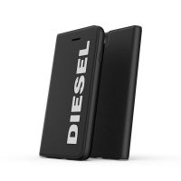 【取扱終了製品】DIESEL Booklet Case Core FW20 iPhone SE（第2世代）Black/White〔ディーゼル〕