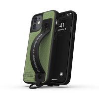 DIESEL Handstrap Case Utility Twill SS21 iPhone 12 mini Black/Green〔ディーゼル〕