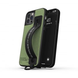 DIESEL Handstrap Case Utility Twill SS21 iPhone 12 / 12 Pro Black/Green〔ディーゼル〕