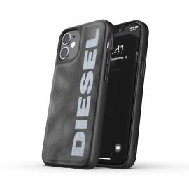 【取扱終了製品】DIESEL Bleached Denim Case SS21 iPhone 12 mini Grey/White〔ディーゼル〕