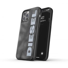 【取扱終了製品】DIESEL Bleached Denim Case SS21 iPhone 12 / 12 Pro Grey/White〔ディーゼル〕