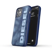 DIESEL Bleached Denim Case SS21 iPhone 12 mini Blue/White〔ディーゼル〕