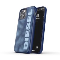 【取扱終了製品】DIESEL Bleached Denim Case SS21 iPhone 12 / 12 Pro Blue/White〔ディーゼル〕