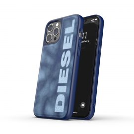 【取扱終了製品】DIESEL Moulded Case Bleached Denim SS21 iPhone 12 Pro Max Blue/White〔ディーゼル〕
