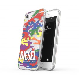 DIESEL +Pride Clear Case SS21 iPhone SE（第2世代） Colorful〔ディーゼル〕