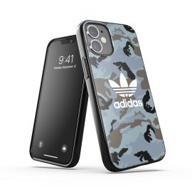 【取扱終了製品】adidas Originals Snap Case Camo AOP SS21 for iPhone 12 mini Hazy emeralds/ blue oxides〔アディダス〕