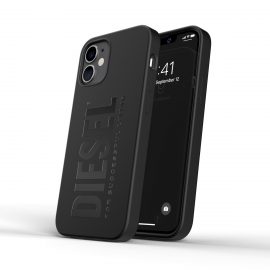【取扱終了製品】DIESEL Silicone Case SS21 iPhone 12 mini Black〔ディーゼル〕