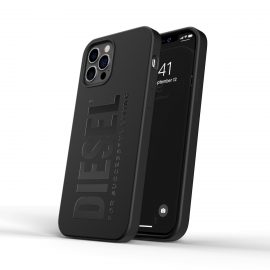 【取扱終了製品】DIESEL Silicone Case SS21 iPhone 12 / 12 Pro black〔ディーゼル〕