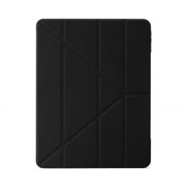 【取扱終了製品】[au+1 Collection Select] Pipetto iPad Pro 12.9 (2021) Origami No1 Original TPU Black〔ピペット〕