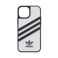 【取扱終了製品】[au+1 Collection Select] adidas Originals SAMBA Case adidas Originals iPhone 13 mini White/Black〔アディダス〕