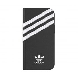 【取扱終了製品】[au+1 Collection Select] adidas Originals SAMBA BookCase iPhone 13 mini Black/White〔アディダス〕