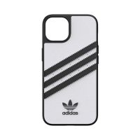 【取扱終了製品】[au+1 Collection Select] adidas Originals SAMBA Case adidas Originals iPhone 13 White/Black〔アディダス〕