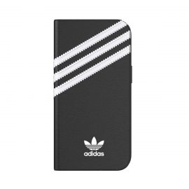 【取扱終了製品】[au+1 Collection Select] adidas Originals SAMBA BookCase iPhone 13 Black/White〔アディダス〕