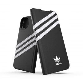 【取扱終了製品】adidas Originals Booklet SAMBA FW21 iPhone 13 Black /White〔アディダス〕