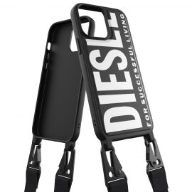 【取扱終了製品】DIESEL Necklace Case iPhone 13 Pro Max Black/White〔ディーゼル〕