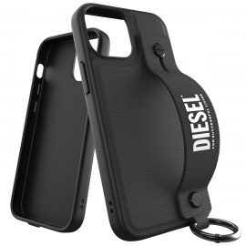 【取扱終了製品】DIESEL Handstrap iPhone 13 mini Black/White〔ディーゼル〕