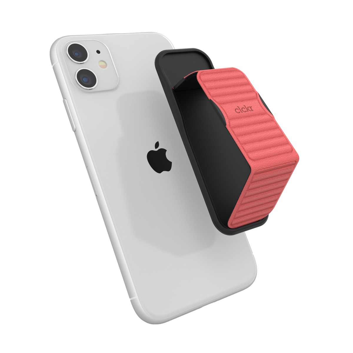 CLCKR Universal Grip & Stand: Pebbled Lines (Coral)